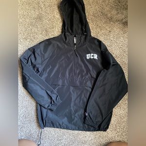 Unisex small black UCR champion windbreaker